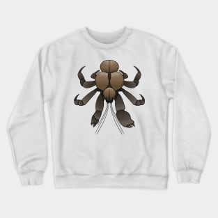 Coconut crab cartoon illustration Crewneck Sweatshirt